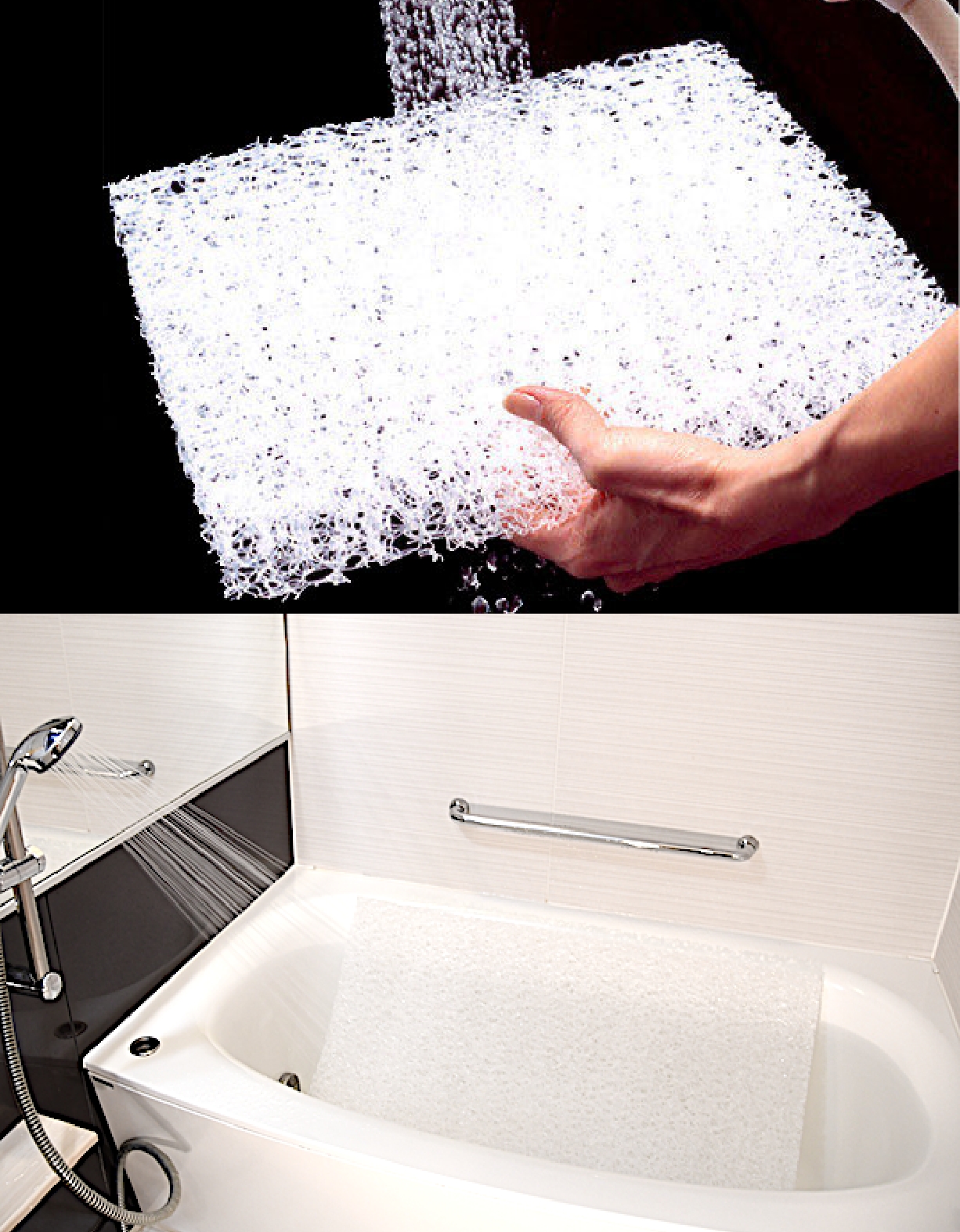 カバーはもちろん中材のファイバーまで洗えて清潔。