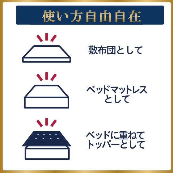 ゼログラビティ ハイブリッドマットレス兼用敷布団 7.0【シングル